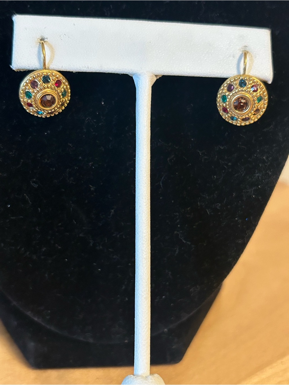 Limited Colorful Gold Tone Earrings